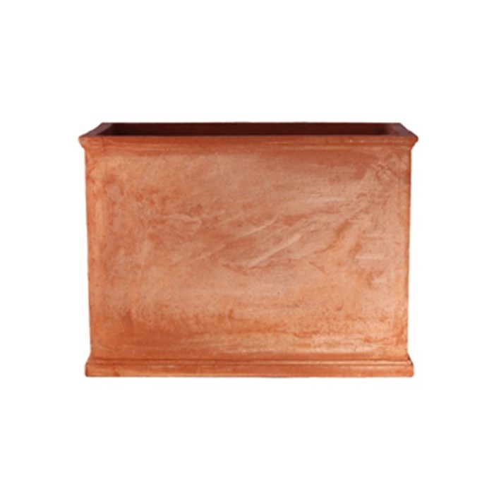 Smooth High Box in Impruneta Terracotta